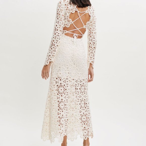 Maje ROZIM Crochet Maxi Dress - Picture 3 of 10